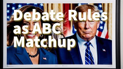 Harris and Trump Squabble Over Debate Rules as .